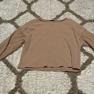 Forever 21 ribbed tan/brown sweater
